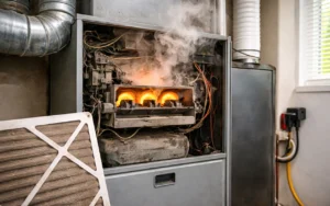 Burning smell coming from a furnace in a Plymouth MN home